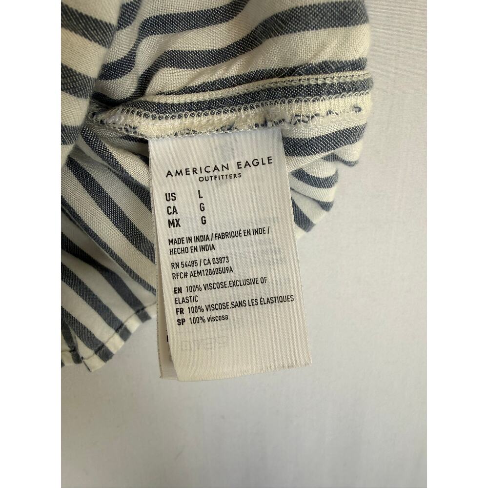 American Eagle Striped Tank Top- Size Large - Picture 4 of 6